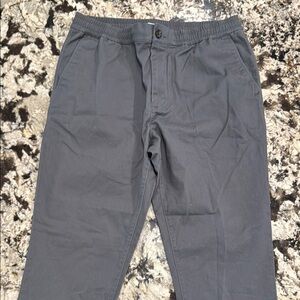 Goodfellow & Co Gray Chinos Cotton-Blend Straight-Leg